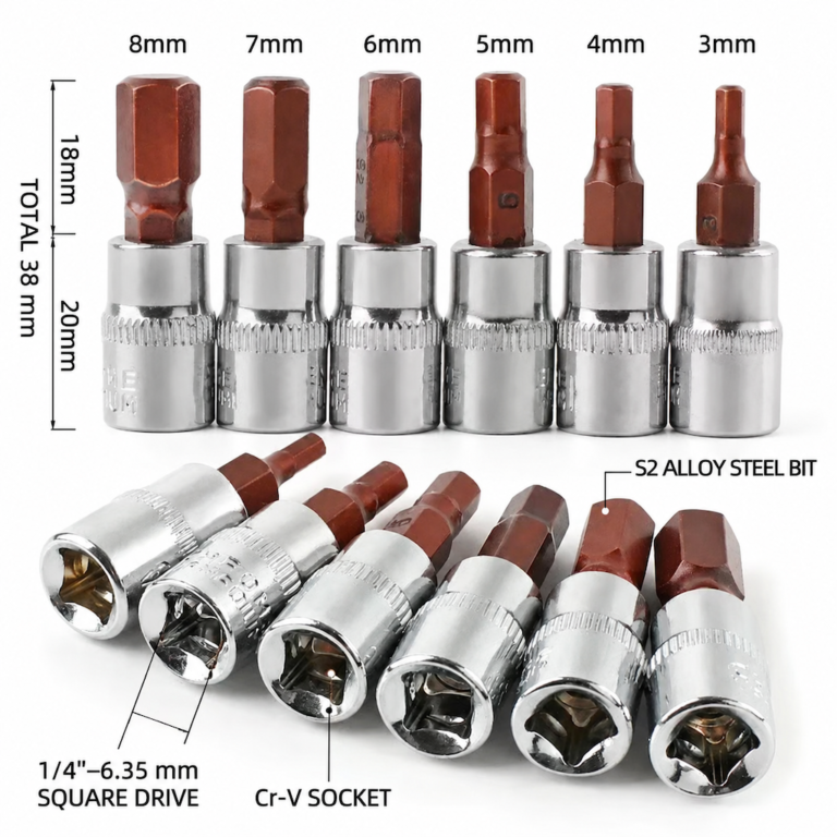 Bit Socket — Hex 3–8 mm - Dopsigen