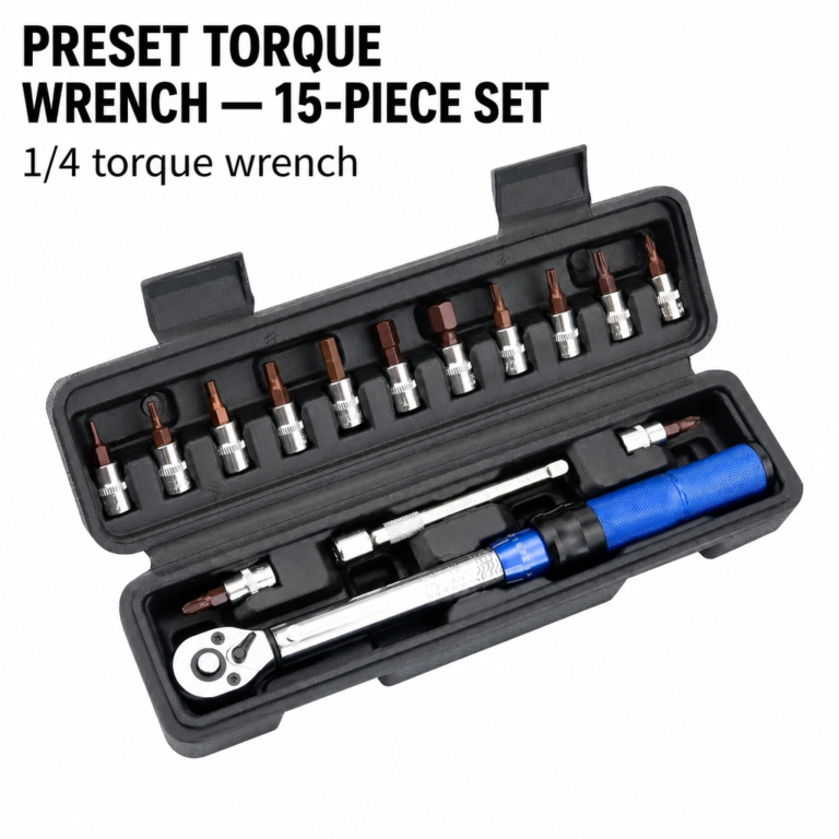 Preset Torque Wrench  15-Piece Set - Dopsigen