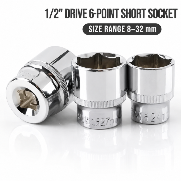 1/2 inch Drive 6-Point Short Socket - Dopsigen