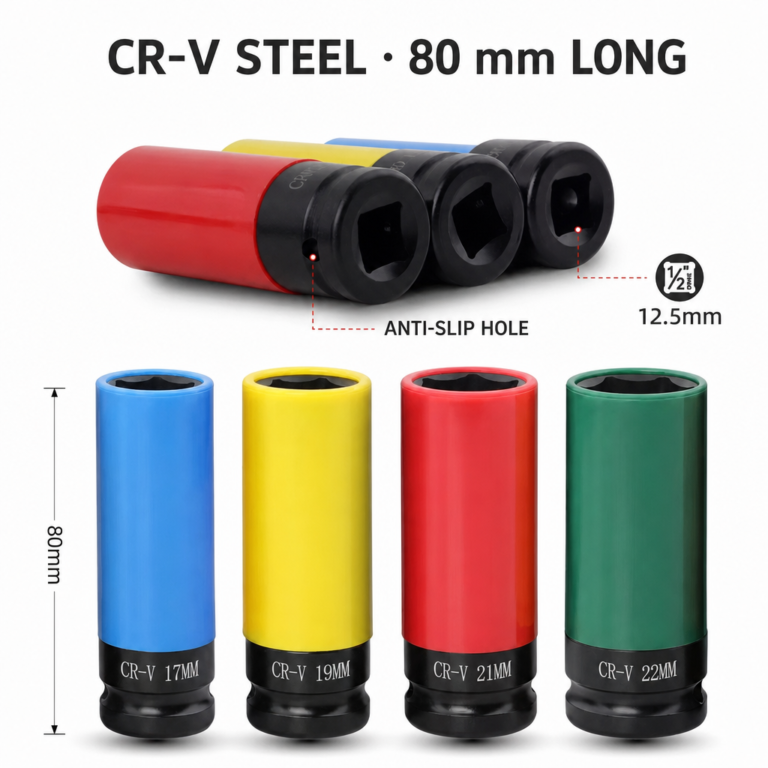 1/2 inch Thin-Wall Impact Socket — 80 mm - Dopsigen