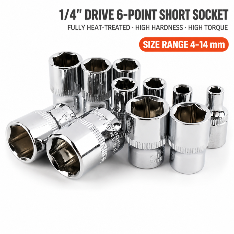 1/4 inch Drive 6-Point Short Socket - Dopsigen