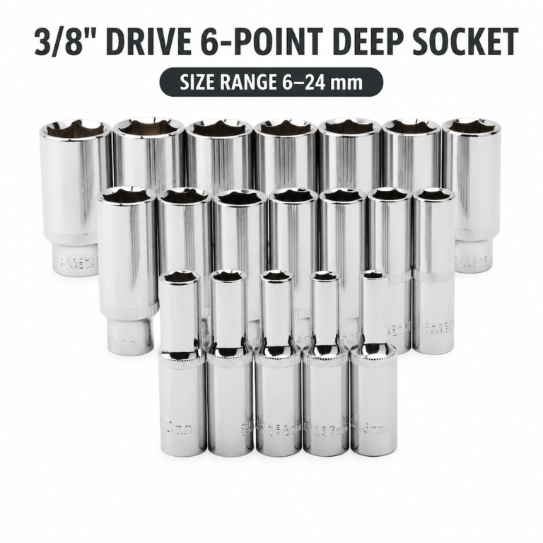 3/8 inch Drive 6-Point Deep Socket - Dopsigen