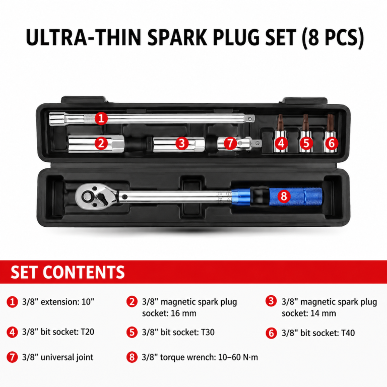 Ultra-Thin Spark Plug Set 8 Pieces - Dopsigen